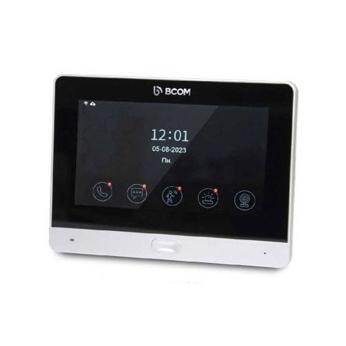 Фото Wi-Fi видеодомофон BCOM BD-760FHD/T Silver с поддержкой Tuya Smart с детектором движения и записью видео