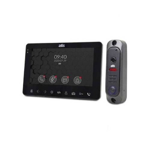 Фото Комплект відеодомофона ATIS AD-780MB Kit box Black з детектором руху і записом відео