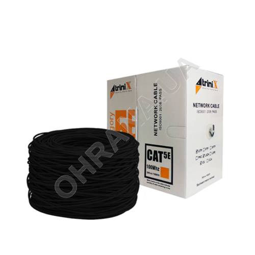Фото Вита пара Trinix UTP Cat.5E 4х2х0.51 Cu (LDPE) неекранована з самонесучою проволокою вулична, бухта 305 м