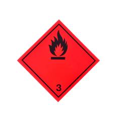 Фото 1 Наклейка предупреждающая «Легковоспламеняющиеся жидкости»
