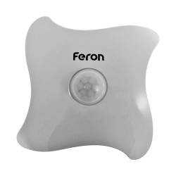 Фото 1 Светильник светодиодный Feron KN01 с датчиком движения, 0.8 Вт