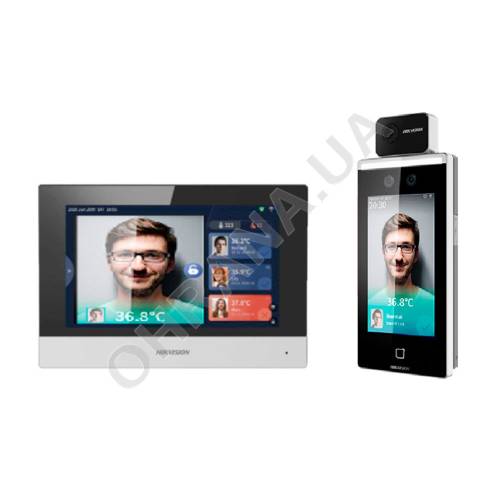 Фото IP Wi-Fi Android відеодомофон Hikvision DS-KC001 для температурного скрінінгу