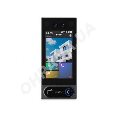Фото IP Wi-Fi панель виклику Dahua DHI-VTO6631QB-WP 2 Мп з розпізнаванням облич