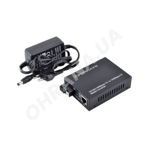 Фото Медіаконвертер FoxGate EC-Q-1G-1SM-1310nm-20-LFP