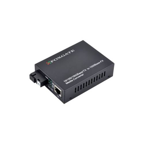Фото Медіаконвертер FoxGate EC-Q-1G-1SM-1310nm-20-LFP