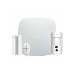 Фото 1 Комплект сигналізації Ajax StarterKit Cam Plus HDR ECG White