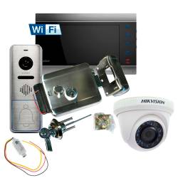 Фото 1 Комплект Wi-Fi IP видеодомофона ARNY AVD-720M+вызывная панель AVP-NG420+замок Atis Lock SS+2 Мп камера