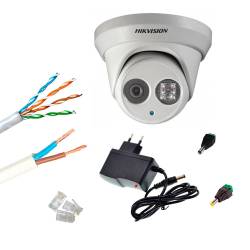 Фото 1 Комплект Smart IP видеонаблюдения охраны периметра на базе 3 Мп камеры DS-2CD2335FWD-I