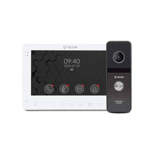 Фото Комплект відеодомофону BCOM BD-780FHD White Kit з детектором руху