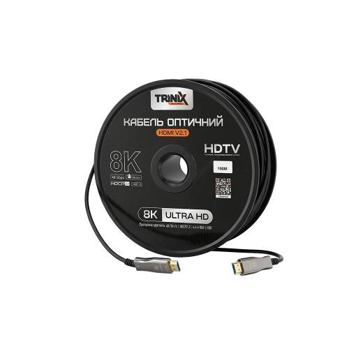 Фото Інтерфейсний кабель HDMI V2.1 оптичний 100 м Trinix