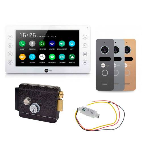Фото Комплект домофона KAPPA1, вызывная панель SOLO, Atis Lock B