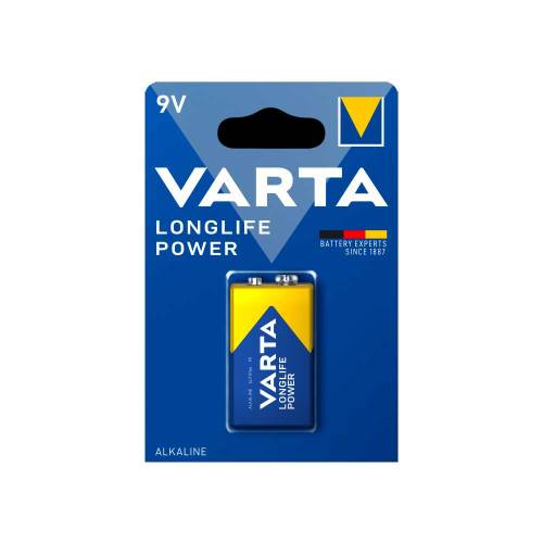 Фото Батарейка Varta Longlife Power 6LR61 алкалиновая "Крона"
