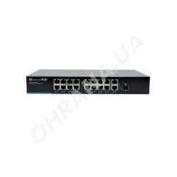 Фото 3 18-портовый неуправляемый PoE коммутатор Atis PoE-1018-16P-1S/250 AI