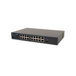 Фото 18-портовий некерований PoE комутатор Atis PoE-1018-16P-1S/250 AI