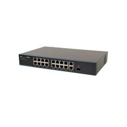 Фото 1 18-портовый неуправляемый PoE коммутатор Atis PoE-1018-16P-1S/250 AI