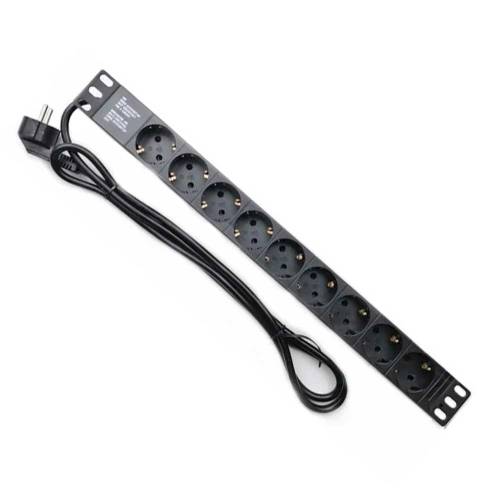 Фото Блок розеток Trinix TRX-PDU/8M-16А Black для коммутационного шкафа 19"