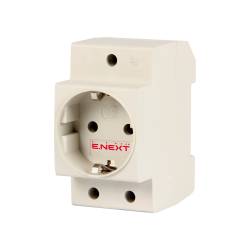 Фото 1 Розетка E.NEXT на DIN-рейку e.socket.stand.din, 230 В