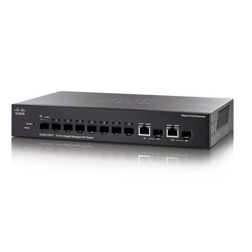 Фото Комутатор Cisco SG350-10SFP 10-port Gigabit Managed SFP Switch