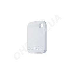 Фото 2 Захищений безконтактний брелок для клавіатури Ajax Tag White (10шт)