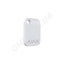 Фото 4 Захищений безконтактний брелок для клавіатури Ajax Tag White (10шт)
