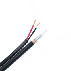 Фото 1 Комбинированный кабель EuroSat RG59+2х0,75 CCA PE черный