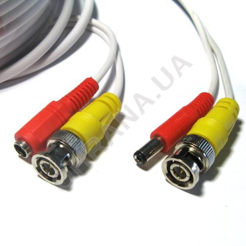Фото Готовый кабель для видеонаблюдения BNC+DC 15 м
