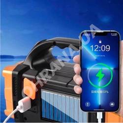 Фото 5 Портативний світлодіодний ліхтар GL-2289 з Power Bank і сонячною панеллю