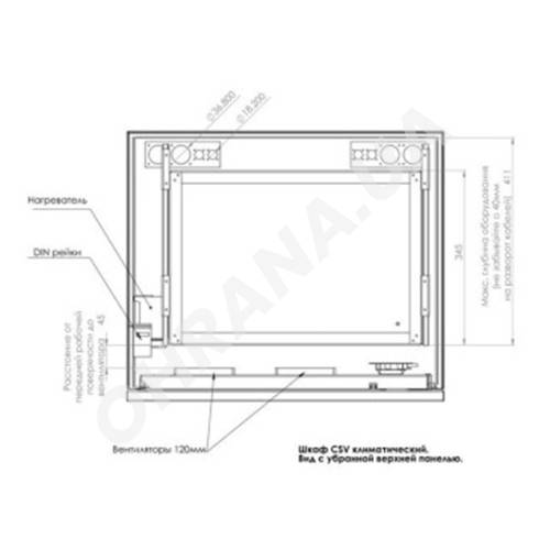 Фото Кліматична всепогодна шафа CSV 15U
