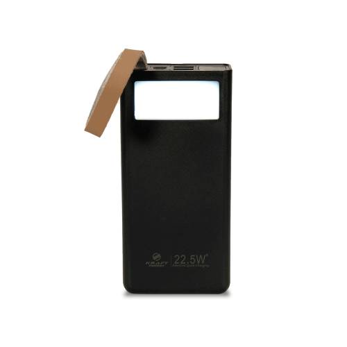 Фото Повербанк Kraft TPB-2320 20000 мА·год Black з ліхтариком