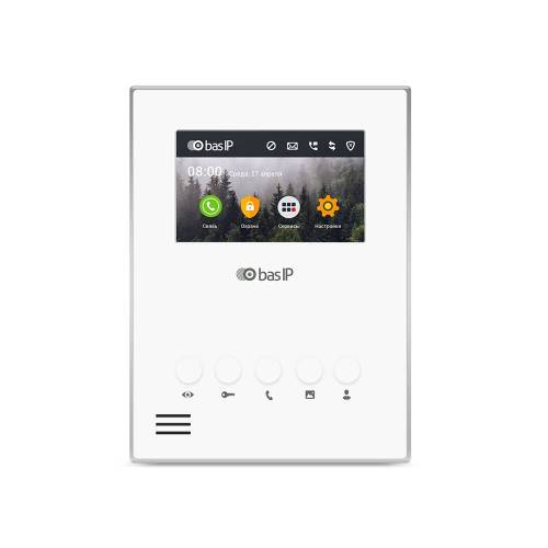 Фото IP відеодомофон BAS-IP AU-04LA White