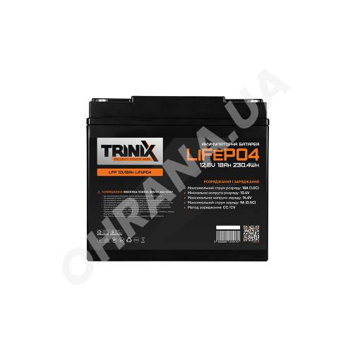 Фото Аккумулятор литий-железо-фосфатный LiFePO4 Trinix LFP 12V18Ah 12 В, 18 А·ч