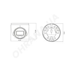 Фото 2 IP камера TVT TD-9544C4(PE/WR1) 4 Мп (2.8 мм) з мікрофоном