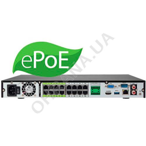 Фото IP ePoE видеорегистратор Dahua DHI-NVR5216-16P-4KS2E 16 канальный до 12 Мп