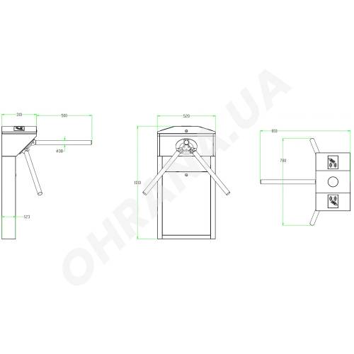 Фото Турнікет-трипод ZKTeco TS1022 Pro