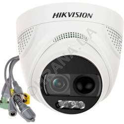 Фото 2 HD-TVI MHD ColorVu камера Hikvision DS-2CE72DFT-PIRXOF 2 Мп (3.6 мм) с PIR датчиком и сиреной