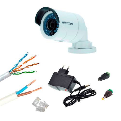 Фото Комплект Smart IP видеонаблюдения охраны периметра на базе 3 Мп камеры DS-2CD2035FWD-I