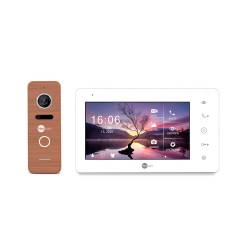 Фото 1 Комплект видеодомофона Neolight NeoKIT HD+ White+Bronze