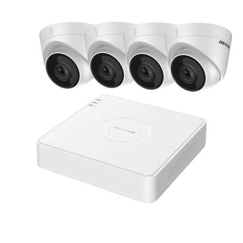 Фото Комплект відеоспостереження Hikvision на 4 IP камери 2 Mп з 4-канальним відеореєстратором