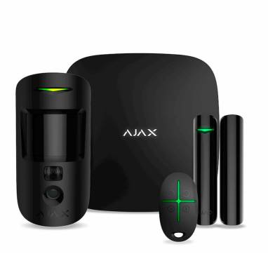 Комплект сигналізації Ajax StarterKit Cam Plus Black Фото Комплект сигналізації Ajax StarterKit Cam Plus Black