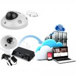 Фото Хмарний 4G комплект зовнішньої камери Hikvision DS-2CD2523G0-IWS з мікрофоном і роутером MikroTik