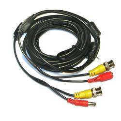 Фото 1 Готовый кабель для видеонаблюдения BNC+DC 5 м
