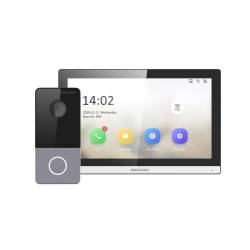 Фото 1 Комплект відеодомофон Hikvision DS-KH6350-TE1 + панель виклику Hikvision DS-KV6103-PE1 2 Мп