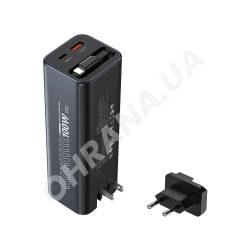 Фото 3 Повербанк Choetech B1012 20000мА·ч 100W Grey с EU адаптером и встроенным кабелем