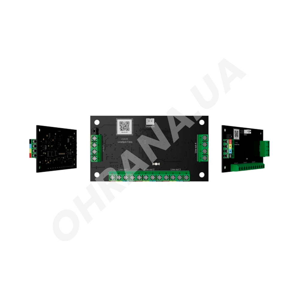 Модуль для розгалуження лінії на чотири Ajax LineSplit Fibra